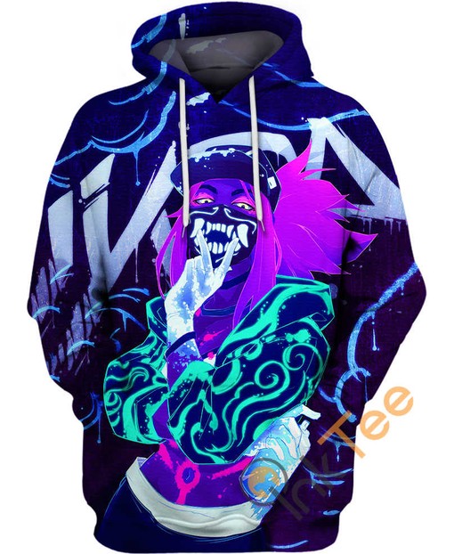 League Of Legends K/da Akali 3D Hoodie - Women's All Over Print Hoodies