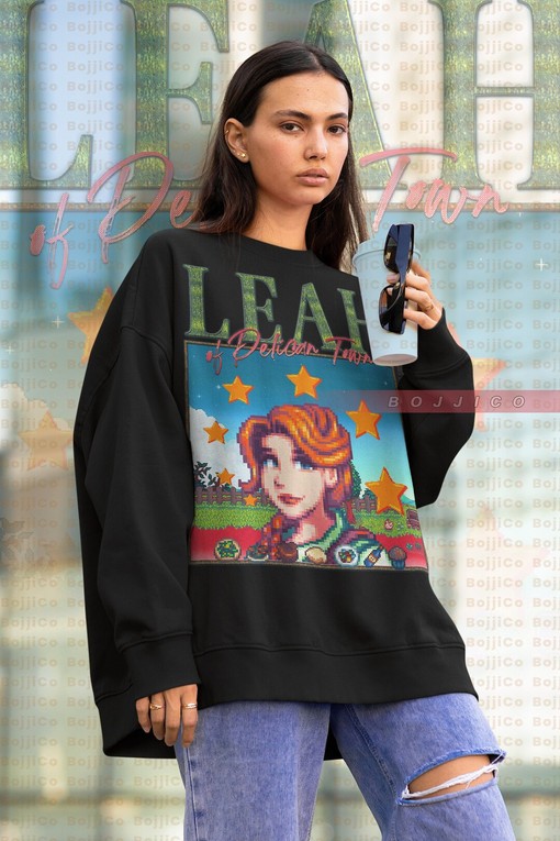 Leah Sweatshirt - STARDW VALLY Fan Gift Featuring Food Spirit, Farming Harvst Moon Rpg Video Game