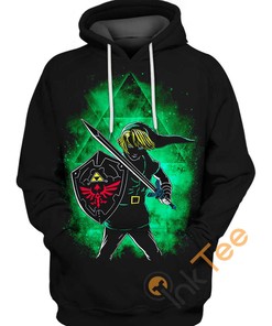 Legend of Zelda Link All Over Print 3D Hoodie with Eye-Catching Design