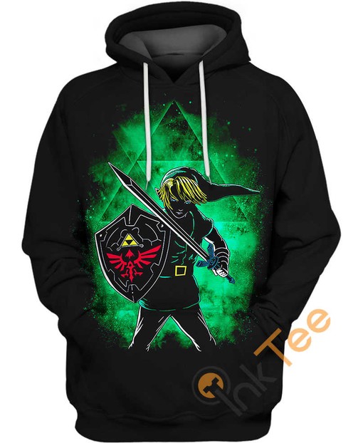 Legend of Zelda Link All Over Print 3D Hoodie with Eye-Catching Design
