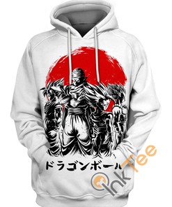 Legendary Warriors Dragon Ball Hoodie - 3D All Over Print Design with Quotes