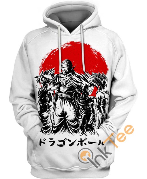 Legendary Warriors Dragon Ball Hoodie - 3D All Over Print Design with Quotes
