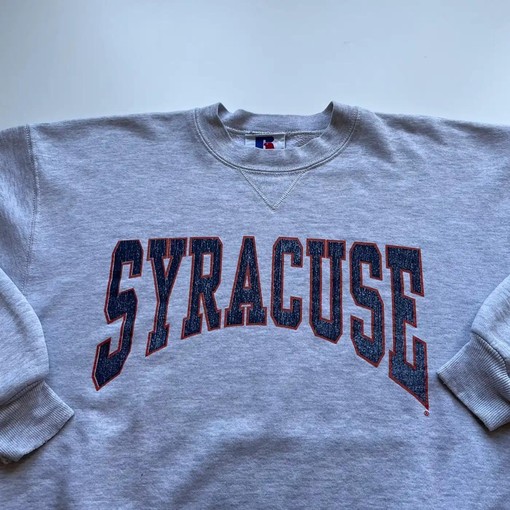 Let your Outfit Do The Talking With This Vintage Style Syracuse University Sweatshirt - Image 2