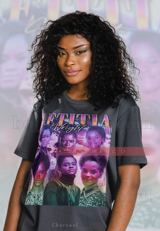 Letitia Wright Retro Sweater - Vintage Movie Shirts for Women - Black Panther Fans Gifts