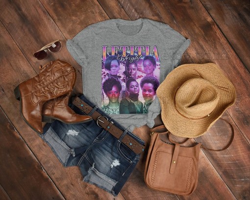 Letitia Wright Retro Sweater - Vintage Movie Shirts for Women - Black Panther Fans Gifts - Image 3