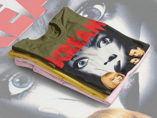 Let's Watch Scary Movie SCREAM Shirt with Drew Barrymore and Sidney as Homage - Image 4