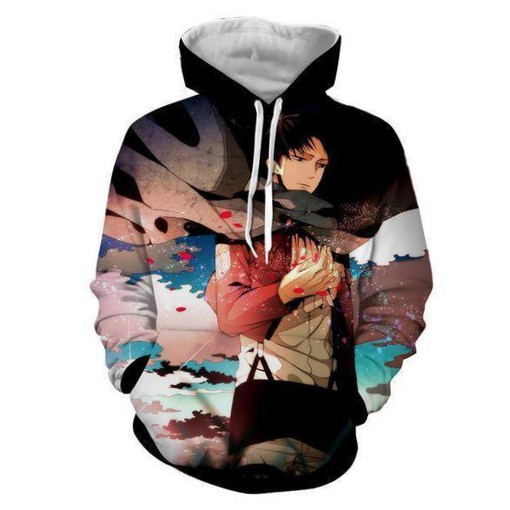 Levi Ackerman Jojo's Bizarre Adventure 3D Hoodie All Over Custom Print