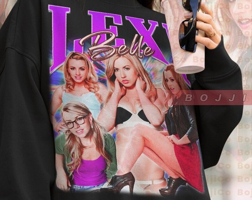 Lexi Belle Homage Tshirt, Adult Film Star Sweatshirt, Lexi Belle Fan Tees for Men, Retro 90s Sexy Merchandise Gift - Image 4