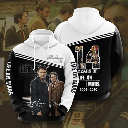 Life On Mars Men's Sport All Over Print 3D Hoodie with 3D Graphics