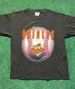 Limited Edition Collectible: Vintage MLB Baltimore Orioles T-Shirt with Retro Design