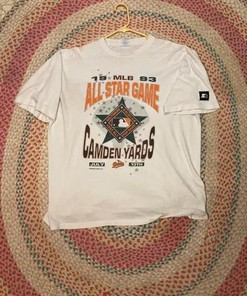 Limited Edition Vintage 1993 MLB All-Star Game Baltimore Orioles Shirt with Commemorative Logo