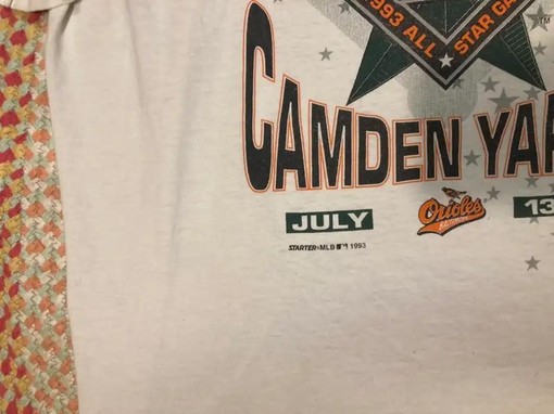 Limited Edition Vintage 1993 MLB All-Star Game Baltimore Orioles Shirt with Commemorative Logo - Image 2