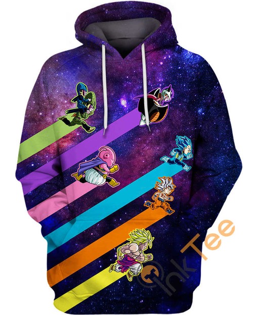Lines Colors Of Dragon Ball Hoodie - 3D All Over Print Graphic Design