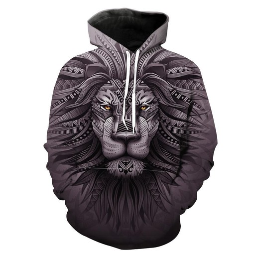 Lion Zion Epic Lion All Over Print 3D Hoodie with Impressive Graphics