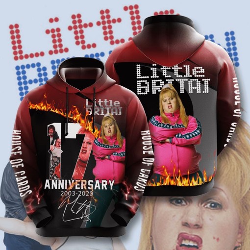 Little Britain All Over Print 3D Hoodie with Custom Graphics and Quotes