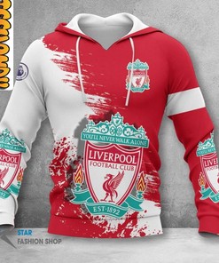 Liverpool FC All Over Print 3D Hoodie with Club Logo