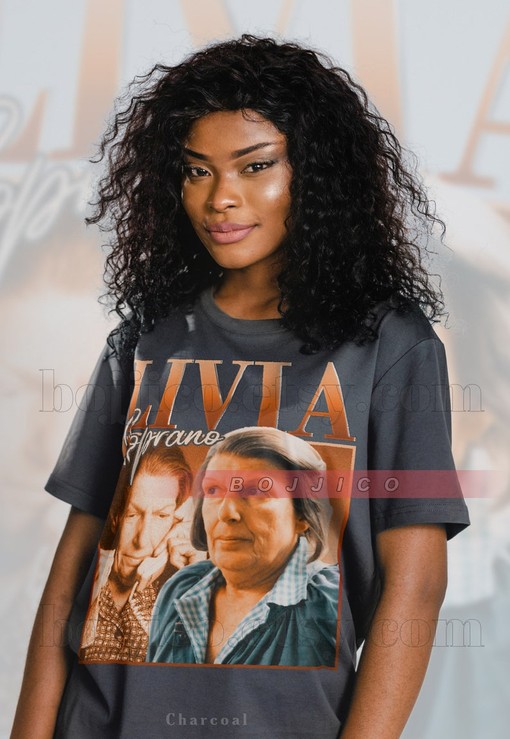Livia Soprano Tee, The Sopranos Homage Shirt, New Jersey Mafia Fan Tees, Nancy Marchand Vintage Tshirt