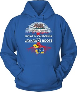 Living Roots California Kansas Jayhawks Hoodie - NCAA Shirts for Men and Women