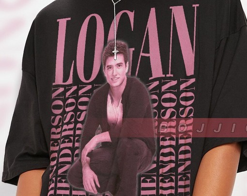 Logan Mitchell Homage Vintage Movie Shirt, Big Time Rush Forever Tour Tee for Women, BTR - Image 2