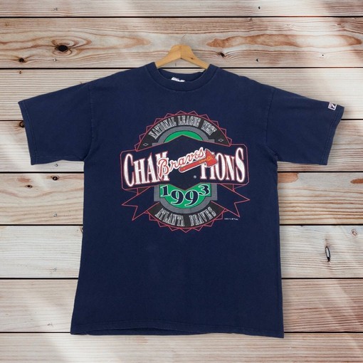 Logo 7 MLB Atlanta Braves Crewneck T-Shirt, MLB Atlanta Braves Champions Shirts, Sweatshirt, Hoodie - Vintage Style 1993