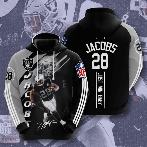 Logo Las Vegas Raiders All Over Print 3D Hoodie