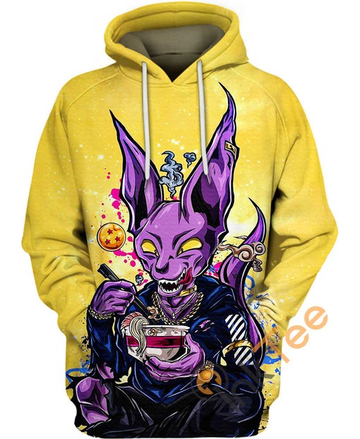 Lord Beerus Men's All Over Print 3D Hoodie with Bold Graphics