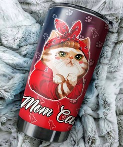 Los Angeles Angels Cat Mom MLB Tumbler - Personalized Design