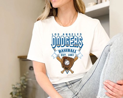 Los Angeles Baseball Crewneck Sweatshirt, Vintage Los Angeles MLB Shirt, Baseball Fan Gift, Los Angeles Fan Shirt - Image 3
