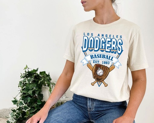 Los Angeles Baseball Crewneck Sweatshirt, Vintage Los Angeles MLB Shirt, Baseball Fan Gift, Los Angeles Fan Shirt - Image 4