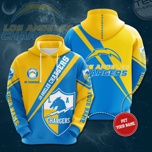 Los Angeles Chargers All Over Print 3D Hoodie for Men