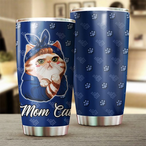 Los Angeles Dodgers MLB Tumbler for Cat Moms with Top-Quality Iconic Logo - Image 2