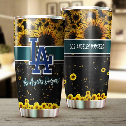 Los Angeles Dodgers Radiant Sunflower MLB Tumbler with a Vibrant and MLB Design - Image 2