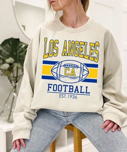 Los Angeles Football Sweatshirt, Retro NFL Football Shirt for Los Angeles Fans, Sport Shirts Men