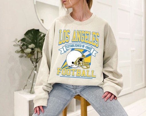 Los Angeles Football Team Sweatshirt, Retro NFL Football Shirt for Los Angeles Fans, NCAA Shirts