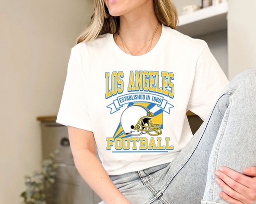 Los Angeles Football Team Sweatshirt, Retro NFL Football Shirt for Los Angeles Fans, NCAA Shirts - Image 3