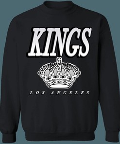 Los Angeles Kings 1960's Vintage NHL Graphic Sweatshirt Hoodie - Retro Style Fan Gear