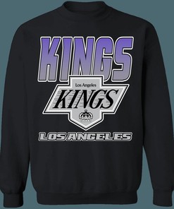 Los Angeles LA Kings 1990's Retro NHL Sweatshirt Hoodie - Vintage Style Fan Gear