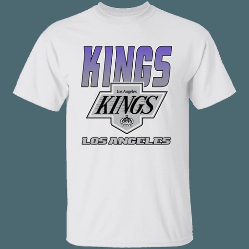Los Angeles LA Kings NHL Retro T-Shirt Hoodie - National Hockey League Apparel - Image 2