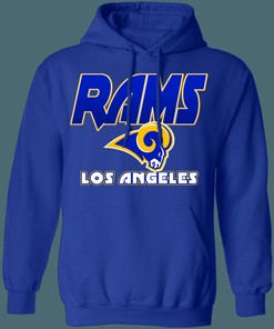 Los Angeles LA Rams Retro NFL Graphic Crewneck Sweatshirt - Vintage Look