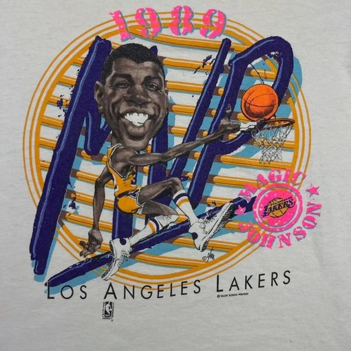 Los Angeles Lakers Magic Johnson MVP 1989 BNA T-Shirt Hoodie Sweatshirt for Fans - Image 2