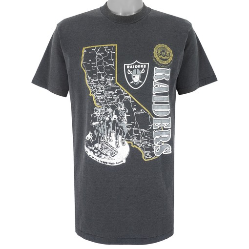 Los Angeles Raiders Stadium Map 1990s Vintage NFL T-Shirt Unisex Sport Sweatshirt Hoodie Gift