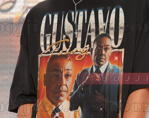 Los Pollos Gustavo Fring Chille Shirt, Salamanca Breaking Bad Fan Shirt, Gustavo Fring Vintage Retro Tee, Mexican Tees - Image 2