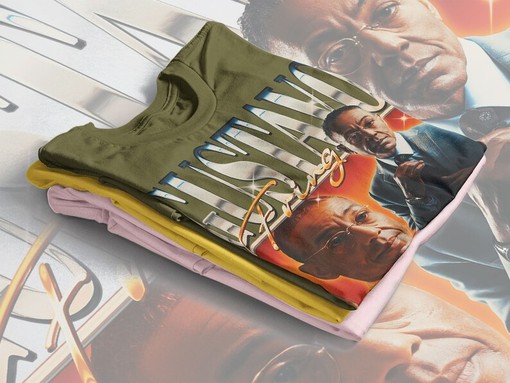 Los Pollos Gustavo Fring Chille Shirt, Salamanca Breaking Bad Fan Shirt, Gustavo Fring Vintage Retro Tee, Mexican Tees - Image 4