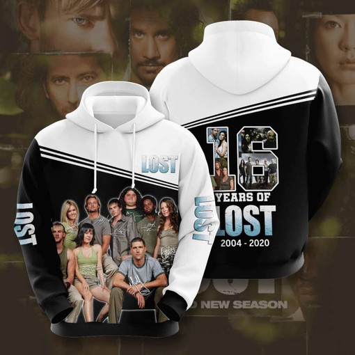 Lost All Over Print 3D Hoodie with Mystical Design and 3D Graphics