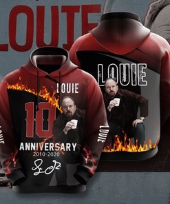 Louie Men's Sport All Over Print 3D Hoodie with Bold Graphics