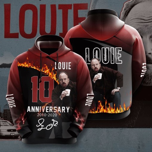 Louie Men's Sport All Over Print 3D Hoodie with Bold Graphics