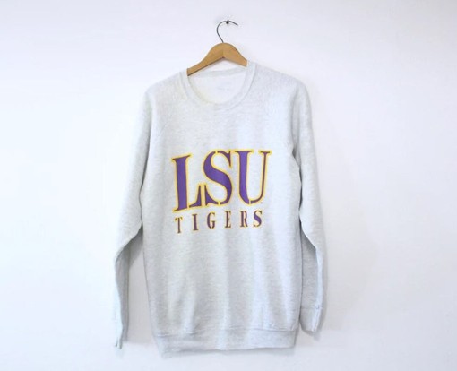 Louisiana State University Tigers Vintage Style Sweatshirt - LSU Tigers Shirt, Football Sweatshirt