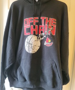 Louisville Cardinal Black Uni Football Sweatshirt - NCAA Shirts for Fans