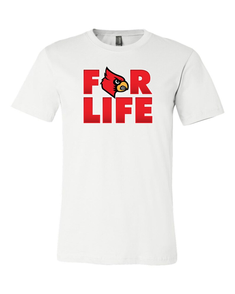 Louisville Cardinals 4 Life T-Shirt - NCAA Shirts for Fans - Image 2