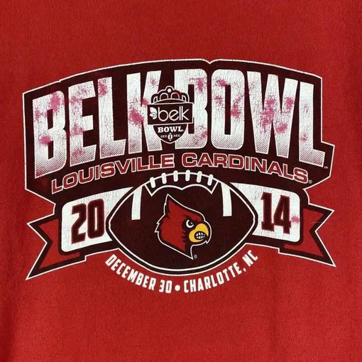 Louisville Cardinals Red NCAA Football Hoodie Sweatshirt, Perfect for Cardinals Sports Fans and University Students - Image 2
